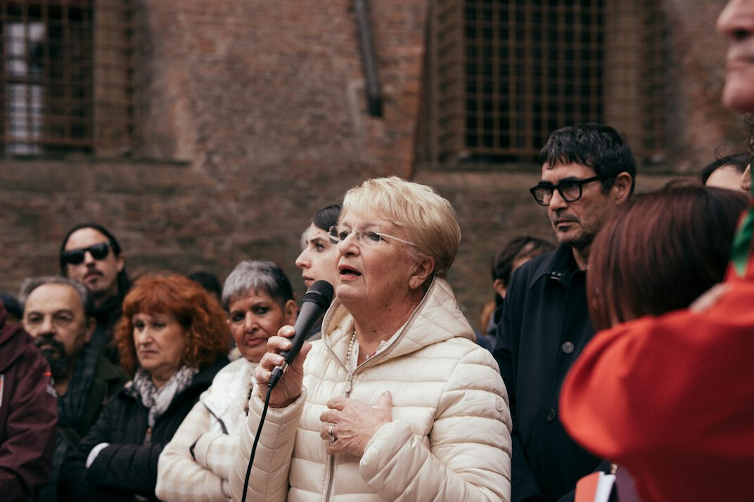woman politician at podium